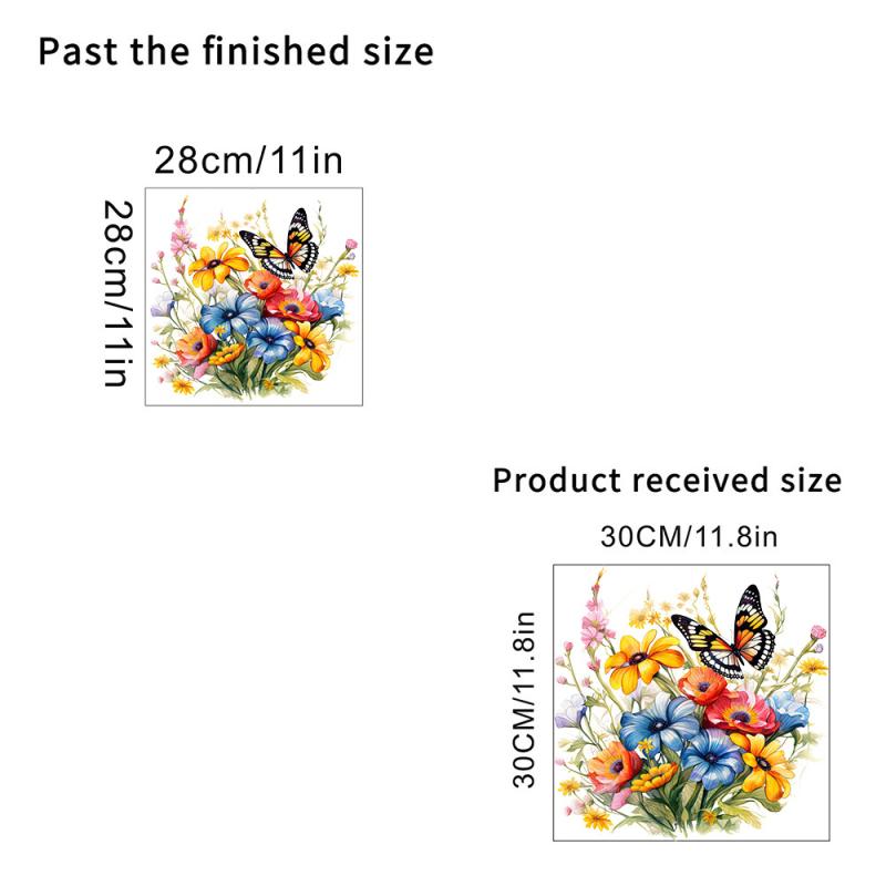 Butterflies Surround Flowers Toilet Sticker Home Decoration Toilet Lid Wc Universal Waterproof Decals Bathroom Accessories