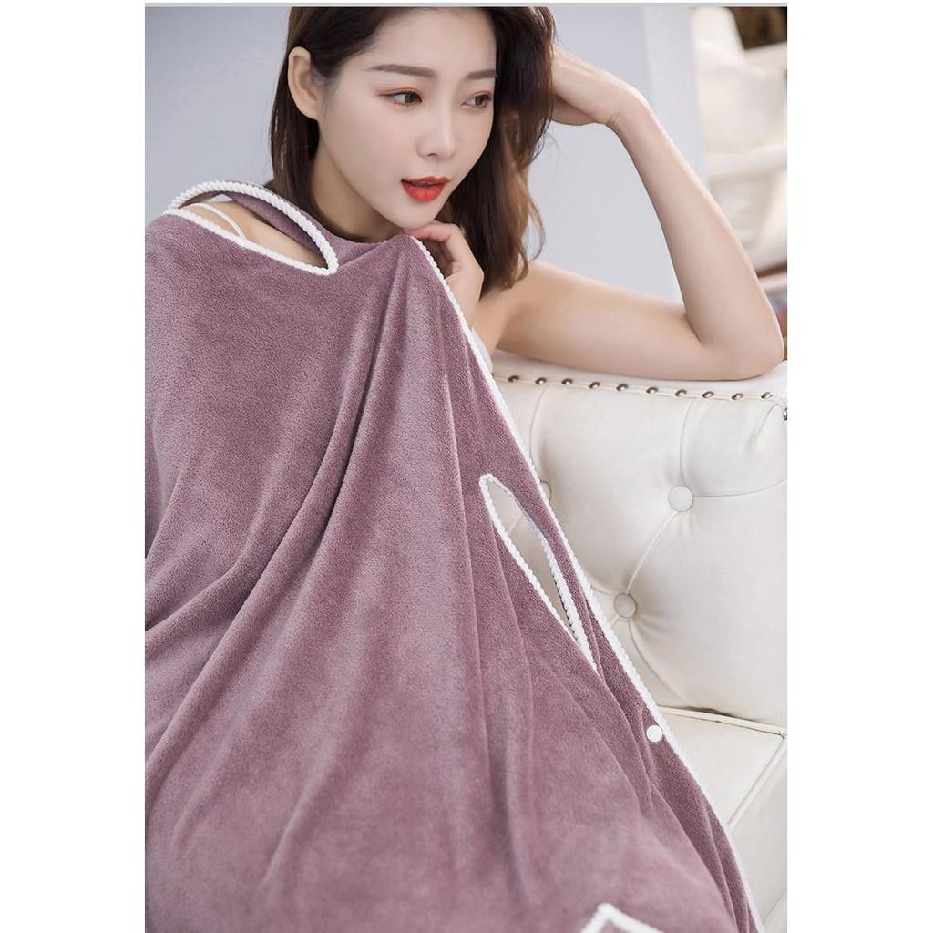 Коралловая бархатная юбка с подшитым банным полотенцем для взрослых, носимое банное полотенце