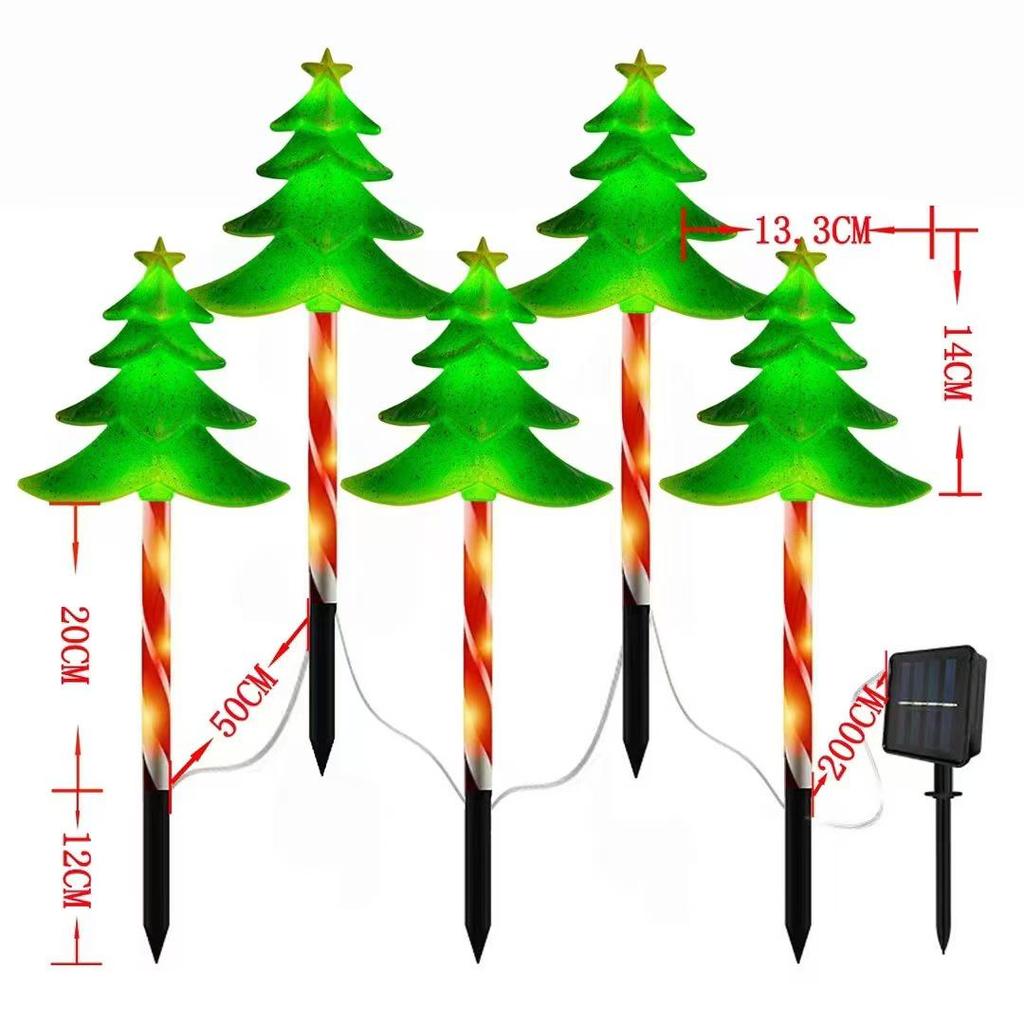 2025 Солнечные Рождественские Санта и Снеговик Светящиеся Гирлянды для Наружного Декора