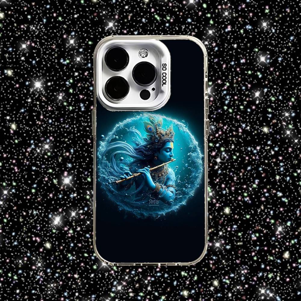 Чехол для телефона Вишну Харе Кришна для iPhone 16,15,14,13,12,11,Pro,XS,Max,Plus,Mini,SE Белый Конфетный Матовый Ударопрочный Чехол
