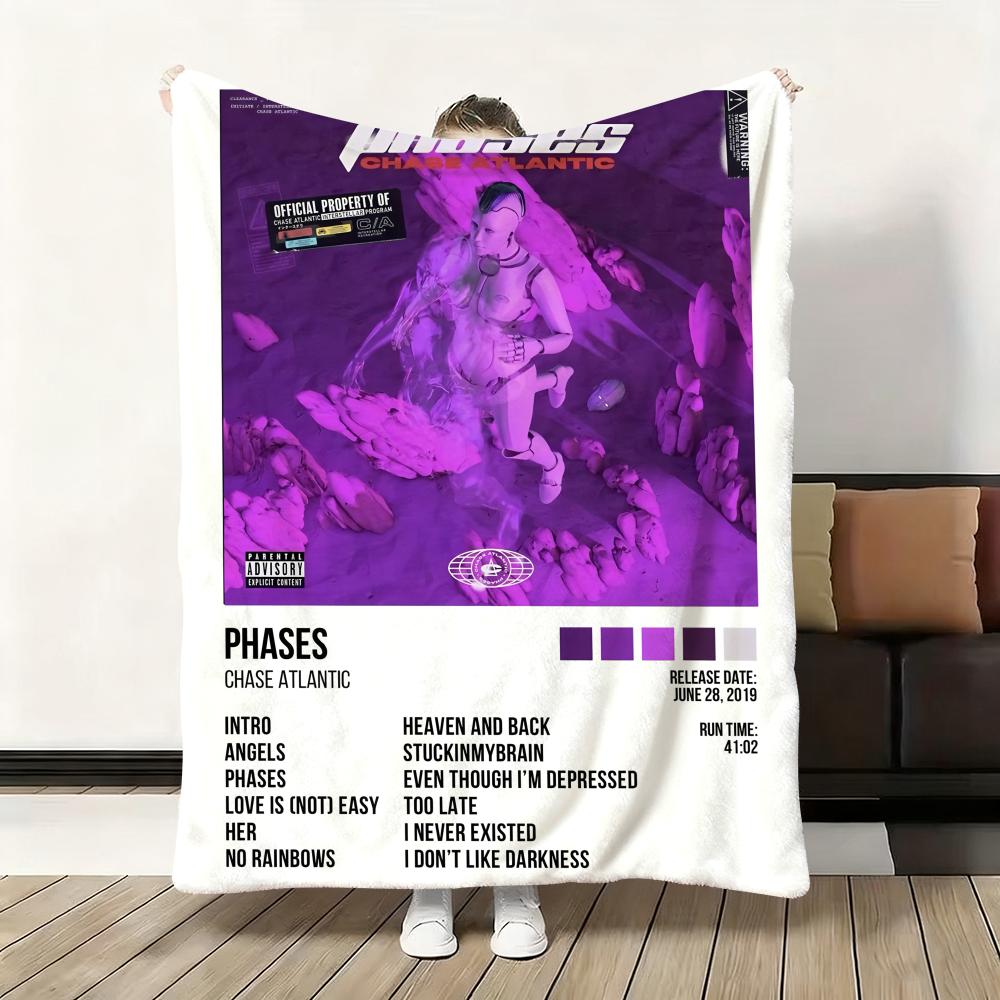 Rapper Album Cover C-Chase A-Atlantic Throw Flannel Fluffy Soft Blanket Warm Skin-Friendly Throw for Sofa Bed Office Nap Winter