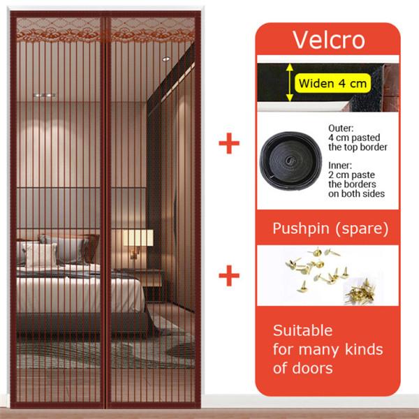 Summer Door Net Simple Magnetic Soft Curtain Anti-mosquito Anti-insect Anti-flying Insects Door Curtain Mesh Netting