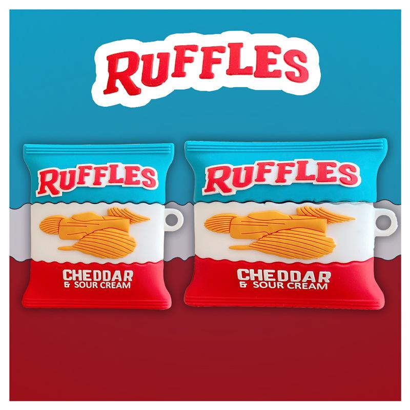 3D Чеддер картофельные чипсы еда ударопрочный защитный силиконовый чехол для наушников Airpods Pro 2 чехол для детей мальчиков девочек Funda