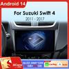 Android 14 Автомагнитола Qualcomm для Suzuki Swift 4 2011-2017 Беспроводной Carplay Автомагнитола Мультимедийный проигрыватель Навигация 4G Wi-Fi