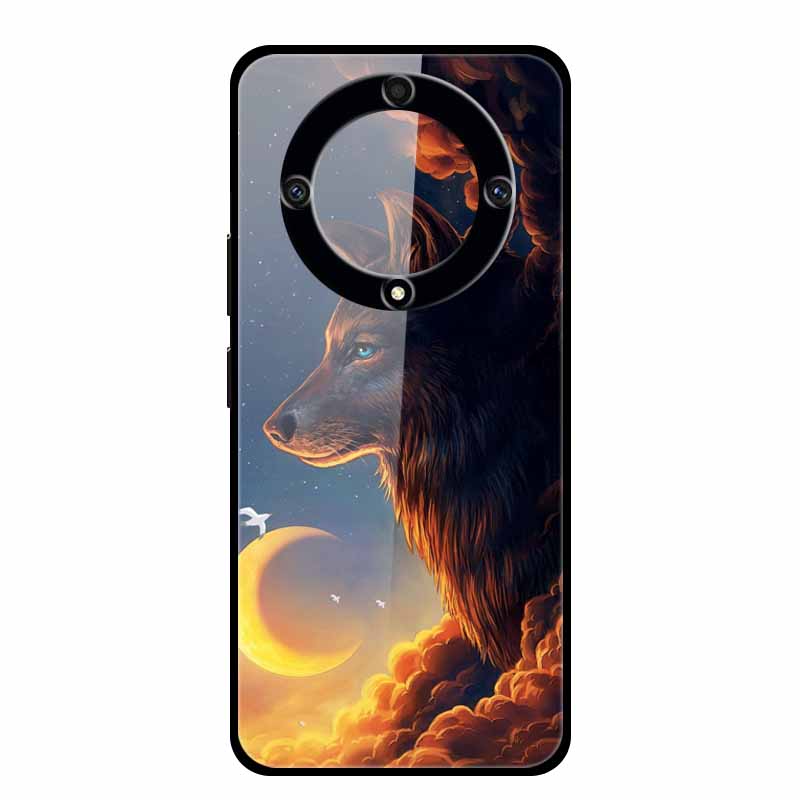 Закаленное Стекло Чехол для Honor Magic5 Lite 5G Крышка Роскошная Жесткая Задняя Крышка для Huawei Honor Magic 5 Lite Чехлы Защитные Модные