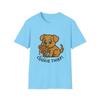 Unisex Softstyle T-Shirt Tan Dog Gingerbread Cookie Crumbs Funny Christmas