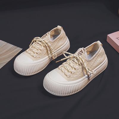 Плоские полые белые туфли женские летние тонкие сетчатые плоские кроссовки универсальные дышащие парусиновые туфли для студентов