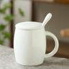 Chaxun Creative Matte White Ceramic Big Belly Mug