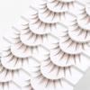 10 Pairs 3D Brown False Eyelashes Japanese Cosplay Faux Mink Lashes Fashion Spiky Lashes  for Women