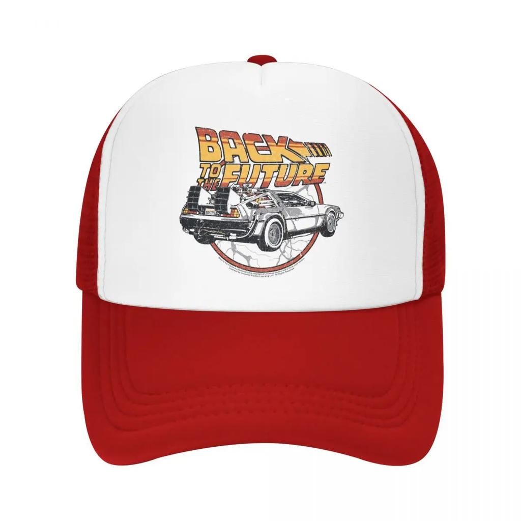 Custom Back To The Future Baseball Cap for Unisex Women Breathable s Scifi Adventure Film Trucker Hat Outdoor Snapback Caps