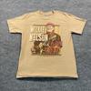 Футболка Hanes Willie-Nelson Live-in Concert Размер M 19x26 Бежевый 60 Лет Хитов