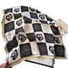 Шелковый шарф Camellia Ol Commutable Universal Scarf Черно-белый профессиональный шелковый шарф Имитация шелкового шарфа 70 см квадратный шарф