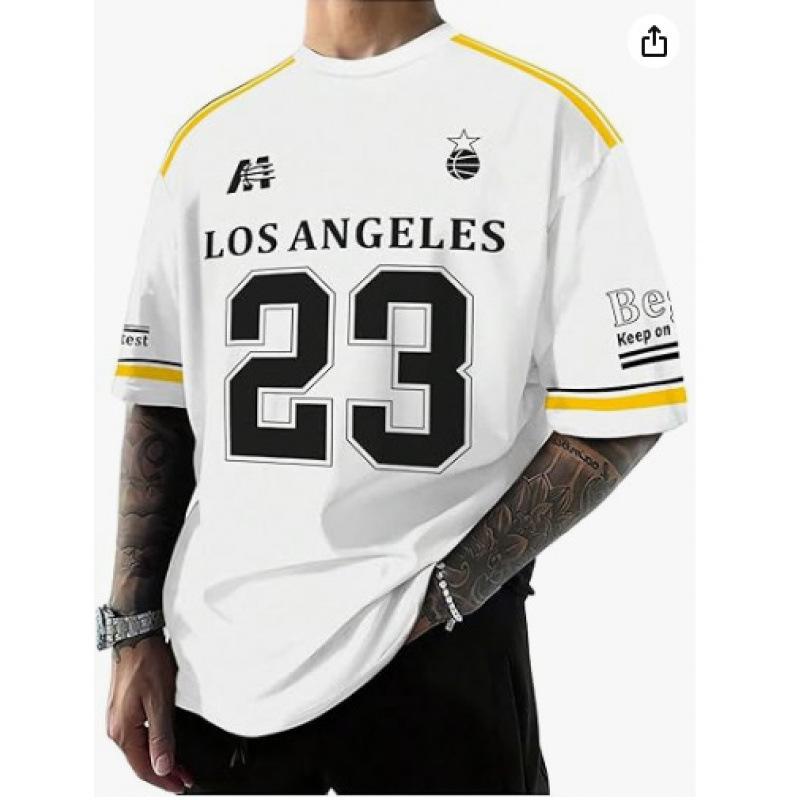 Short-sleeved new hot-selling fashion trend 3D digital printing versatile T-shirt