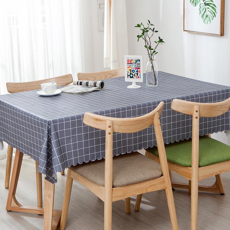 Classic Plaid PVC Tablecloth: Oil-Proof, Waterproof, Wash-Free for Dining, Hotel, and Camping
