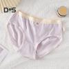 Трусики для школьников, бесшовные, со средней талией, с высокой эластичностью, с отверстиями, с хорошей воздухопроницаемостью, однотонные, облегающие, тонкие, повседневные, спортивные трусы для женщин