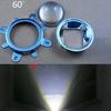 3 шт./компл. светодиодная линза стеклянный отражатель коллиматор фиксированный кронштейн Cob чип высокой мощности