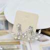 1 Pair Women Earrings Attractive Jewelry Gift Mini Women Rhinestone Ear Studs for Wedding