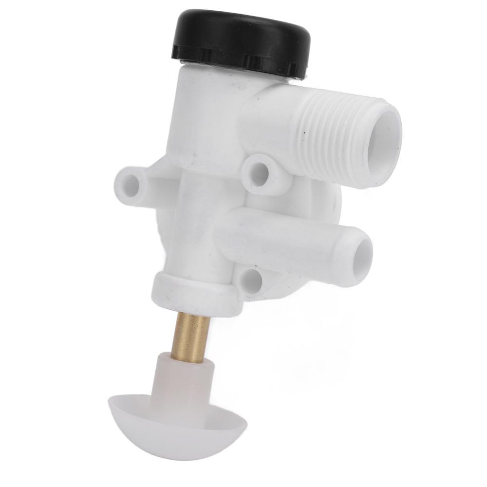 385314349 Camper Toilet Valve Kit ABS Plastic Pedal Flush Valve RV Water Valve Kit Camper Toilet