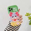 Мягкий противоударный силиконовый чехол для телефона Doodle Nice Girl Love Flower для Iphone 12 13 11 Pro Max Promax, милая задняя крышка с рисунком Ins