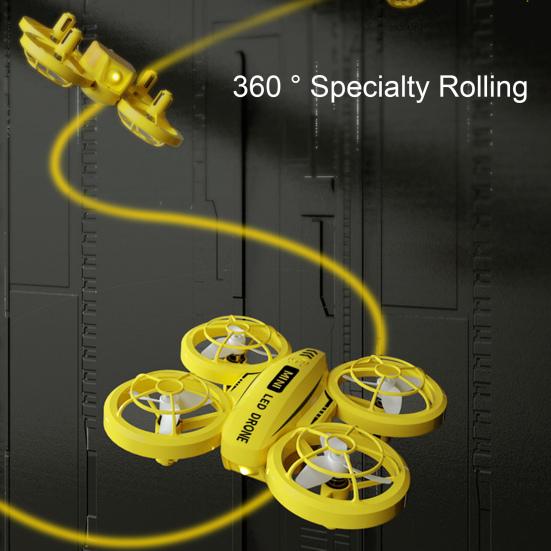 Kids Mini Drone Remote Control Colorful LED Quadcopter 360° Flip Children Shockproof