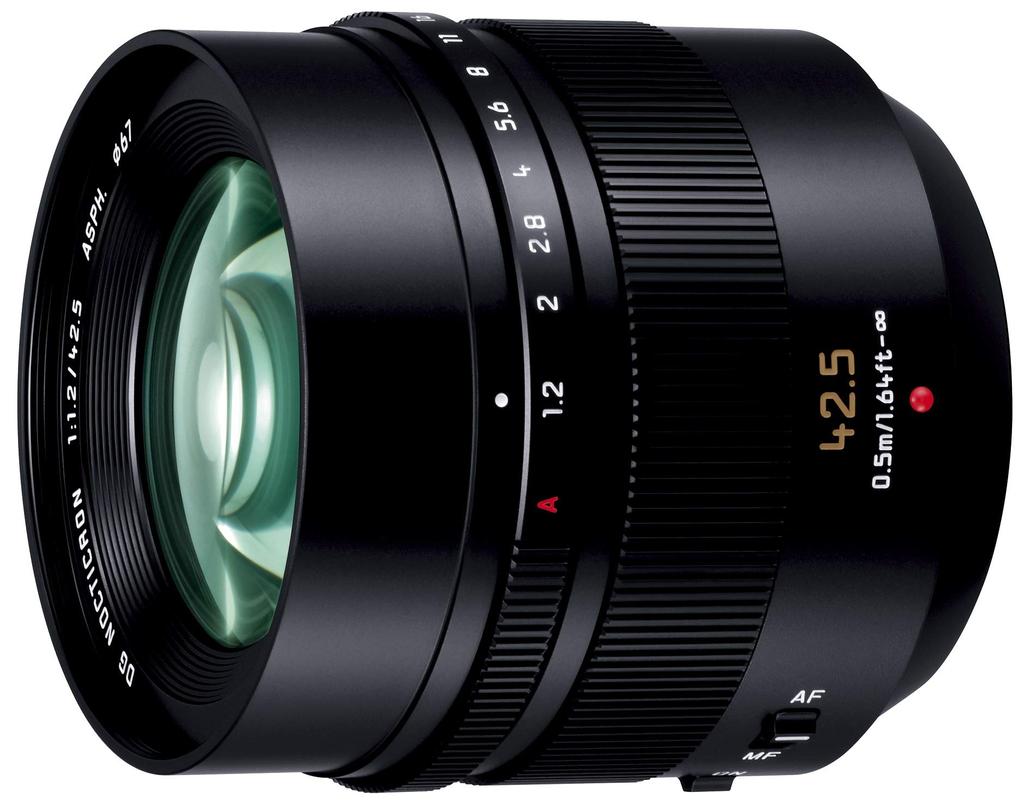 Panasonic Single Focus Medium Telephoto Lens for Micro Four Thirds Leica DG NOCTICRON 42.5mm/F1.2 ASPH./POWER O.I.S. H-NS043