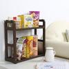 Multifunction Double Layer Kitchen Storage Rack for Bottle Dishes Snacks