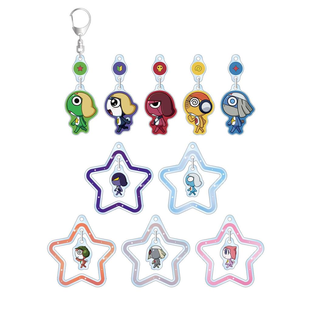 Anime Trading Chibi Toko Swaying Acrylic Keychains B Box of 10 "Sergeant Keroro" ver.