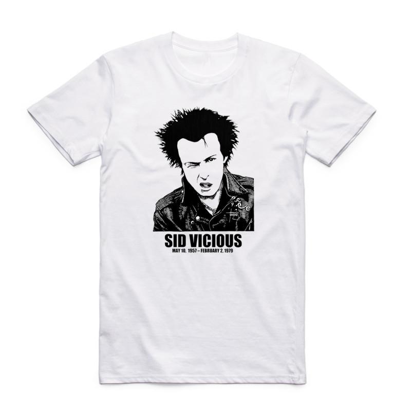 2019 Summer Fashion Unisex Print Sid Vicious Dead Headline T-shirt Punk Rock O Neck Short Sleeves Unisex T Shirt