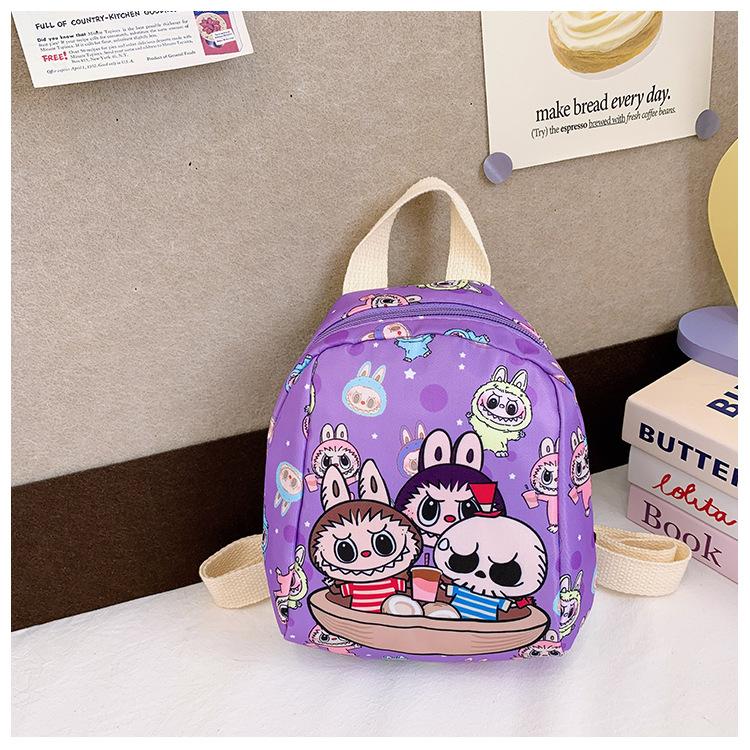 Labubu Children's Schoolbag Kindergarten Baby Lightweight Casual Backpack Boys and Girls Cute Cartoon Backpack KTY