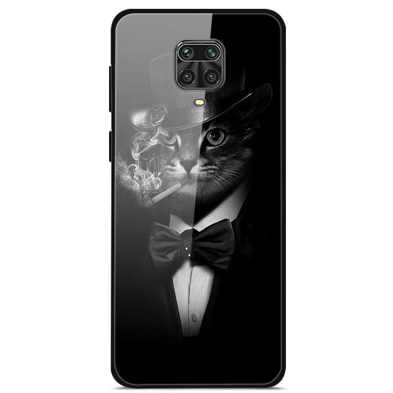 Закаленное Стекло Чехол Для Xiaomi Redmi Note 9S Чехол Мягкий Бампер Жесткий Стеклянный Чехол Для Xiaomi Redmi Note 9 S 9S Pro Max Чехол Для Телефона