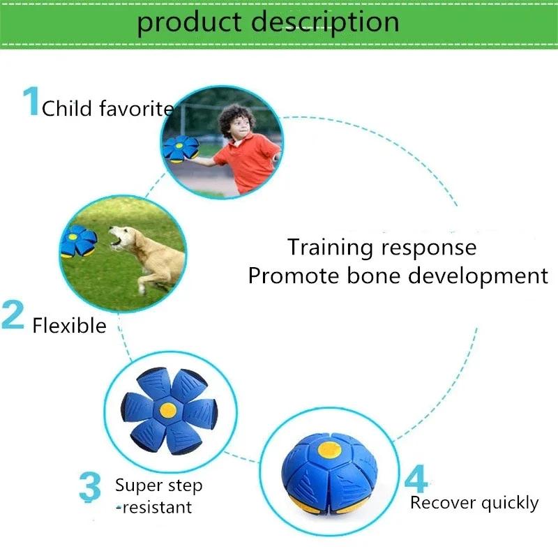 Игрушки для собак, летающая тарелка, мяч, волшебная деформация, НЛО, игрушки, спорт на открытом воздухе, оборудование для дрессировки собак, спортивные мячи