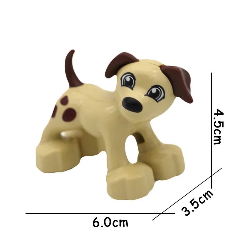 Big Size Building Blocks Animal Accessories Figures Farm Poultry Livestock Cat Rabbit Compatible Bricks Toys Children Kids Gifts