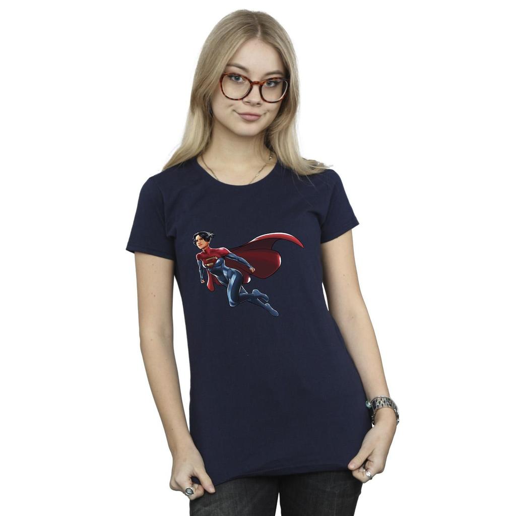 DC Comics Womens/Ladies The Flash Supergirl Cotton T-Shirt