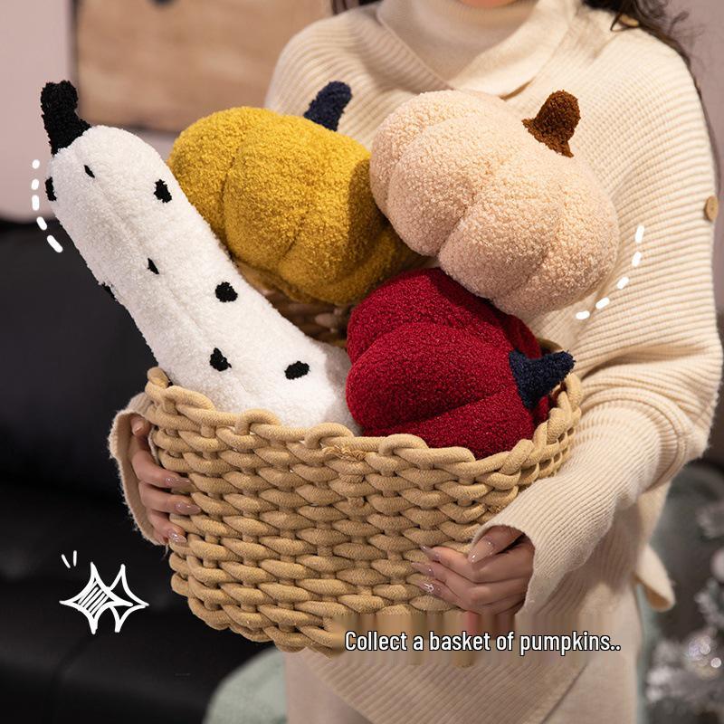 Плюшевая тыквенная подушка для гостиной и домашнего декора