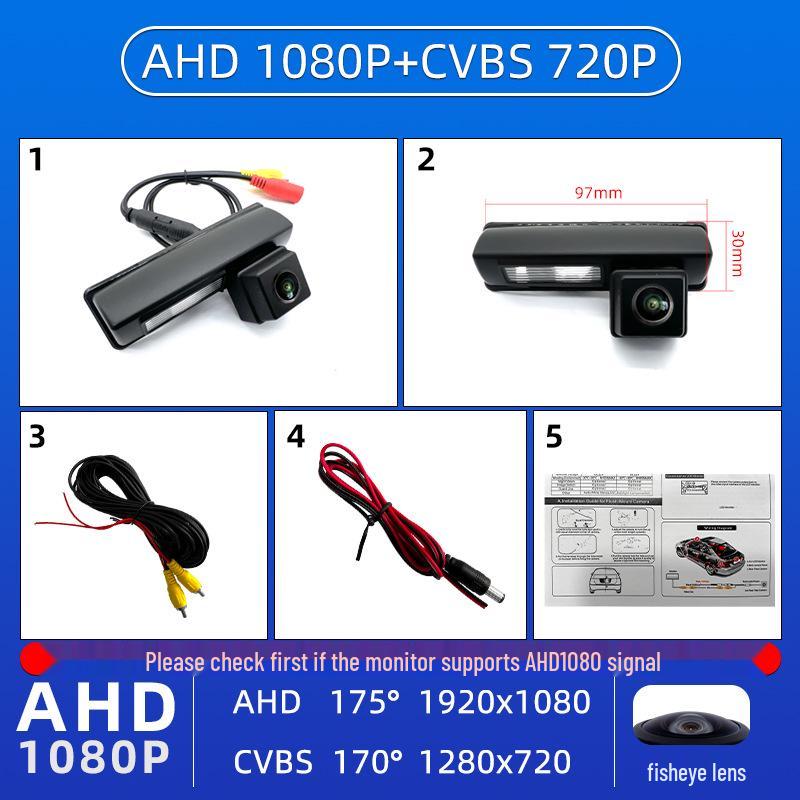 Камера заднего вида высокой четкости с ночным видением для Toyota Camry с широкоугольным обзором и функциями парковки