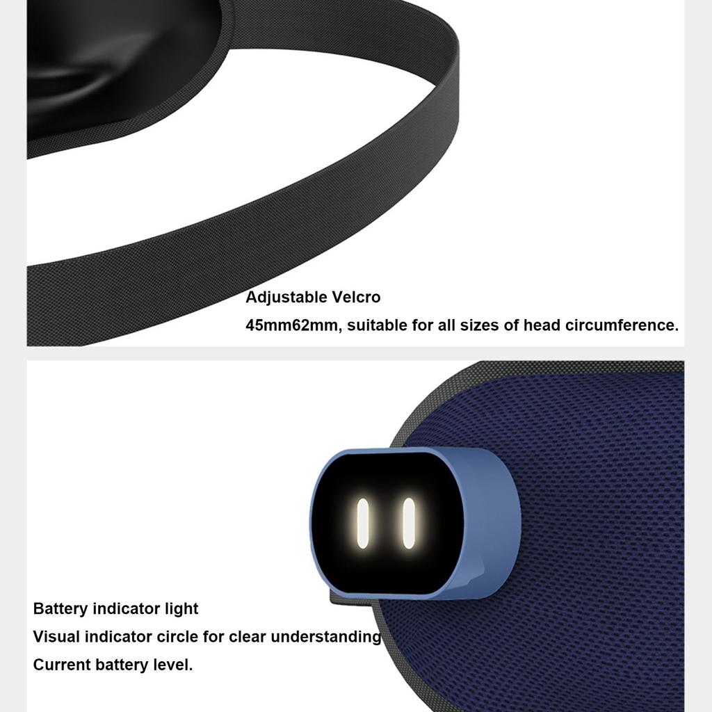 Умный электрический магнитный всасывающий массажер для глаз, холодный компресс, горячий компресс, вибрирующая маска для глаз, портативный перезаряжаемый массажер для глаз, 40 мл