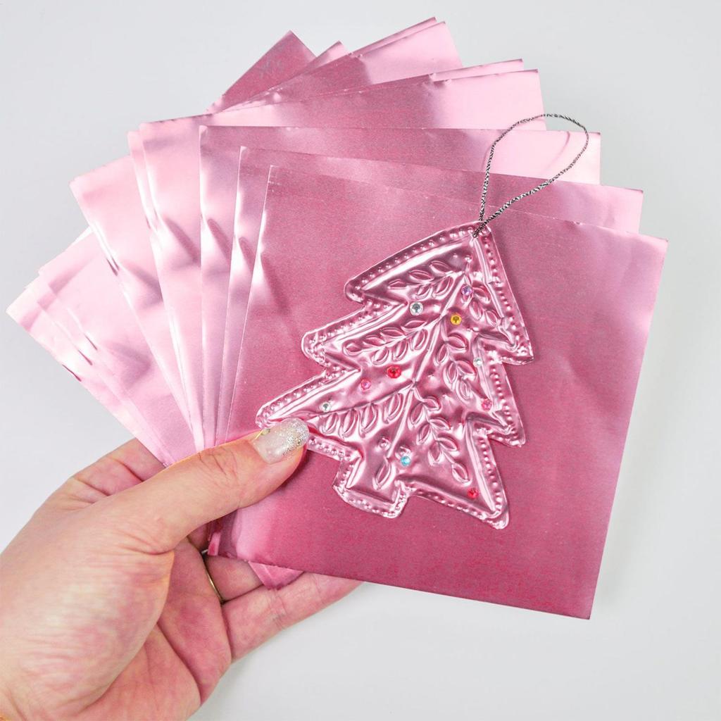 Тиснение Алюминиевая Фольга Листы 8 шт./набор Ручная работа Декоративные Листы Металлической Фольги Праздничный Арт-проект Для Рукоделия