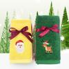 4pcs/lot Bathroom Towel Set 100% Cotton Absorbent Microfiber Christmas Tree Santa Embroidery Face Towels Bath Towel Xmas Gifts