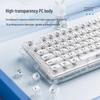 Z99 Прозрачный Хрустальный Беспроводной Bluetooth Набор Клавиатуры и Мыши для Девочек