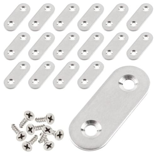 LOYELEY Stainless Steel I-Shaped Bracket, Flat Furniture Fixing Bracket, I-Shaped Bracket, Strong Plate, Stainless Steel Connecting Bracket, Fixing Pl