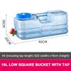 3-12L Camping Water Bucket Large Capacity Water Bag Container with Faucet Portable Car Water Tank for Picnic Hiking Travel