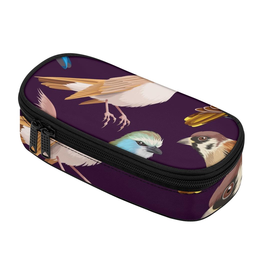 Pencil Pouch Roomy Interior 300D Polyester Easy Open Zipper with Pen Slot Board Mesh Pocket and Large Storage Section for Students