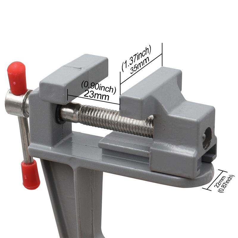 Aluminum Mini Ature Diy Small Jewelers Hobby Clamp On Table Bench Vise Tool Vice