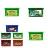 Классический набор картриджей для GBA с изображением культовых покемонов в ярких цветах