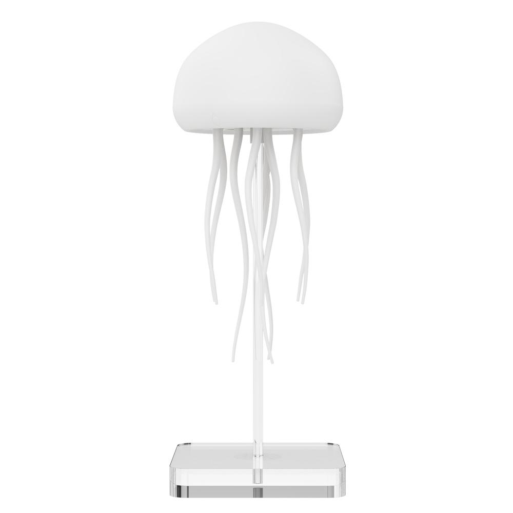 Jellyfish Cartoon LED Nihgt Light Voice Control Gradient Cute Rotating Jellyfish Hanging Bedside Lamp RGB Table Lamps Room Decor