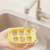 with Cover Little Bear Ice Grid Food Grade Press Ice Cube Box Silicone Ice Cube Mold  Summer
