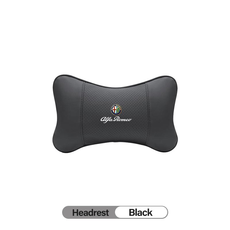 Car Stickers For Alfa Romeo High-quality Leather Car Seat Headrest Memory Foam Comfort Pillow Auto Interior For Alfa Romeo 4C 15