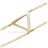 [N6860] - Позолоченный браслет «Треугольник» - 13x13 мм