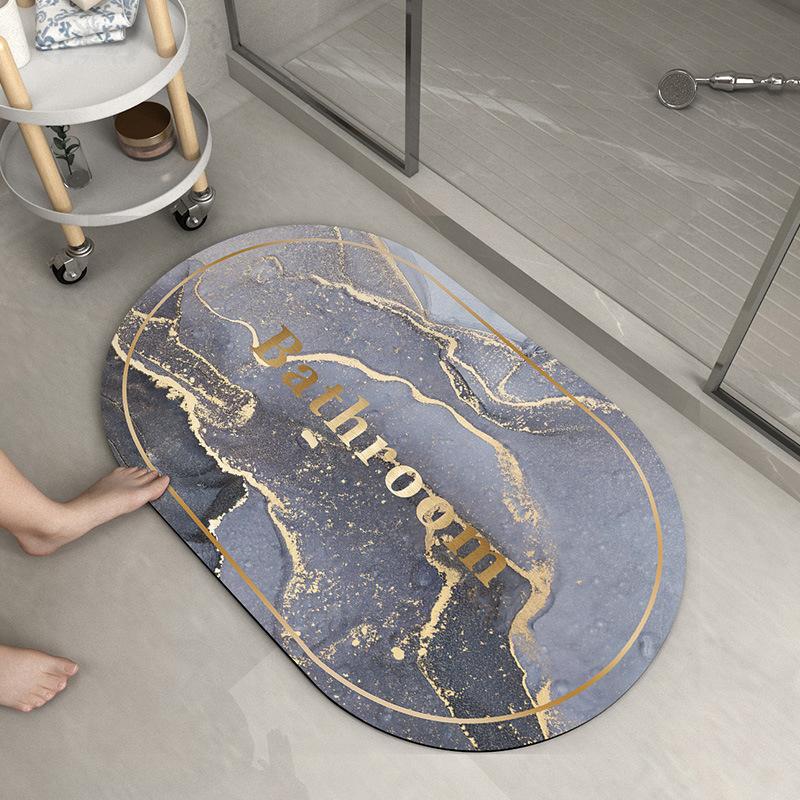 Коврик для впитывания диатомовой грязи, коврик для туалетной двери, мягкий коврик из диатомовой земли, нескользящий коврик для ванной комнаты, коврик для туалета в ванной