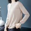 Полая вязаная женская тонкая женская блузка с длинным рукавом весной и осенью, свободный свитер для ношения